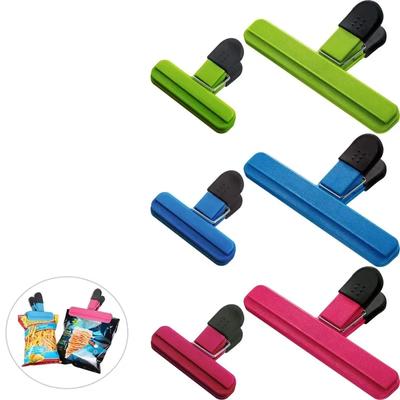 Large Chip Bag Clips Plastic Assorted Sizes Food Bag Tight Seal Grip Food Clips for Coffee Bread Bags Moisture-proof Reusable