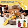 Hidden Food Pineapple Dragon Fruit Dog Enrichment Toy With Crinkling Paper, Sound, And Scent For Medium To Large Dogs To Boredom