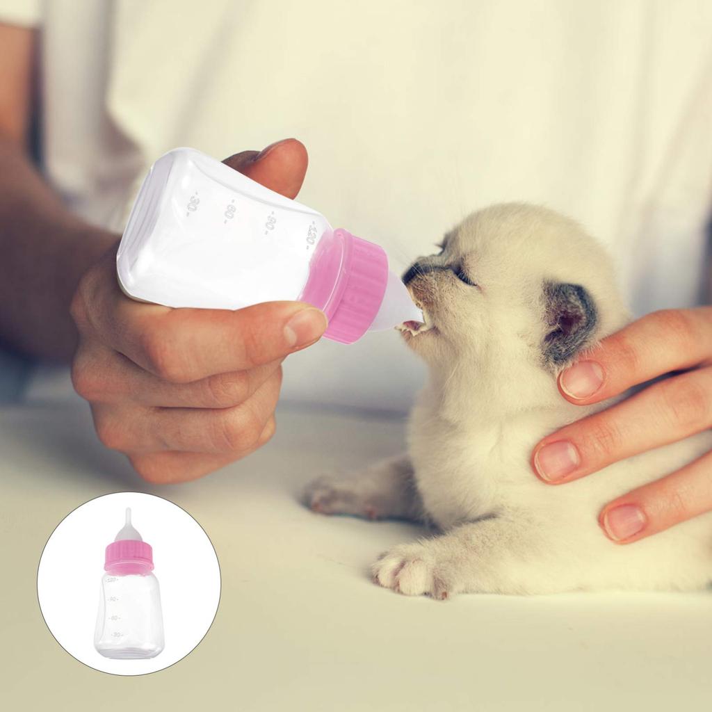 LEDMOMO Cat Feeding Kitten Milk for Puppies and Nutrition and with Feeding Dog Liquid Pet Milk Bottle Bottle, 120ml, Leak-Proof, Bottle, Kittens,