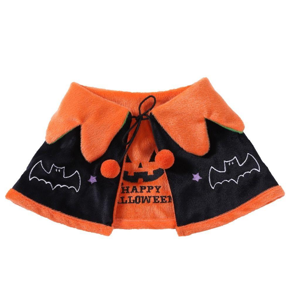 

Funny Puppy Cape Pumpkin Shape Cat Cosplay Costume Breathable Pet Dog Cloak Small Medium Dogs M