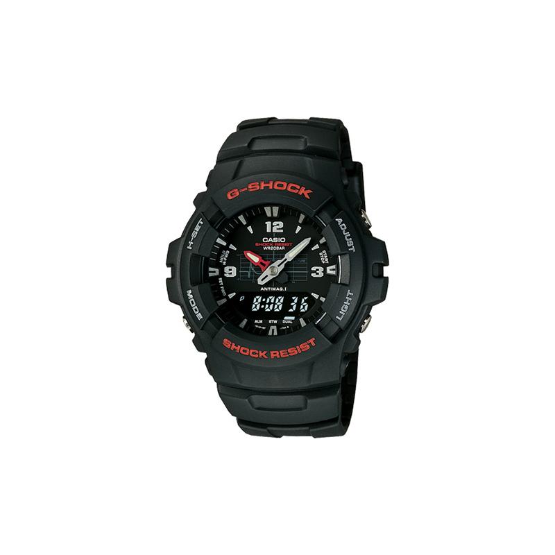 

Casio G-SHOCK Series Fashionable Classic Quartz Movement Resin Strap Japanese and Korean Watch Women s Watch Black Dial G-100-1B чёрный