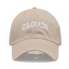 Cappellino da baseball unisex in morbido cotone con ricamo LETTERA COLORADO Regolabile Unisex Cappellini Sportivi Casual per Donne Uomini