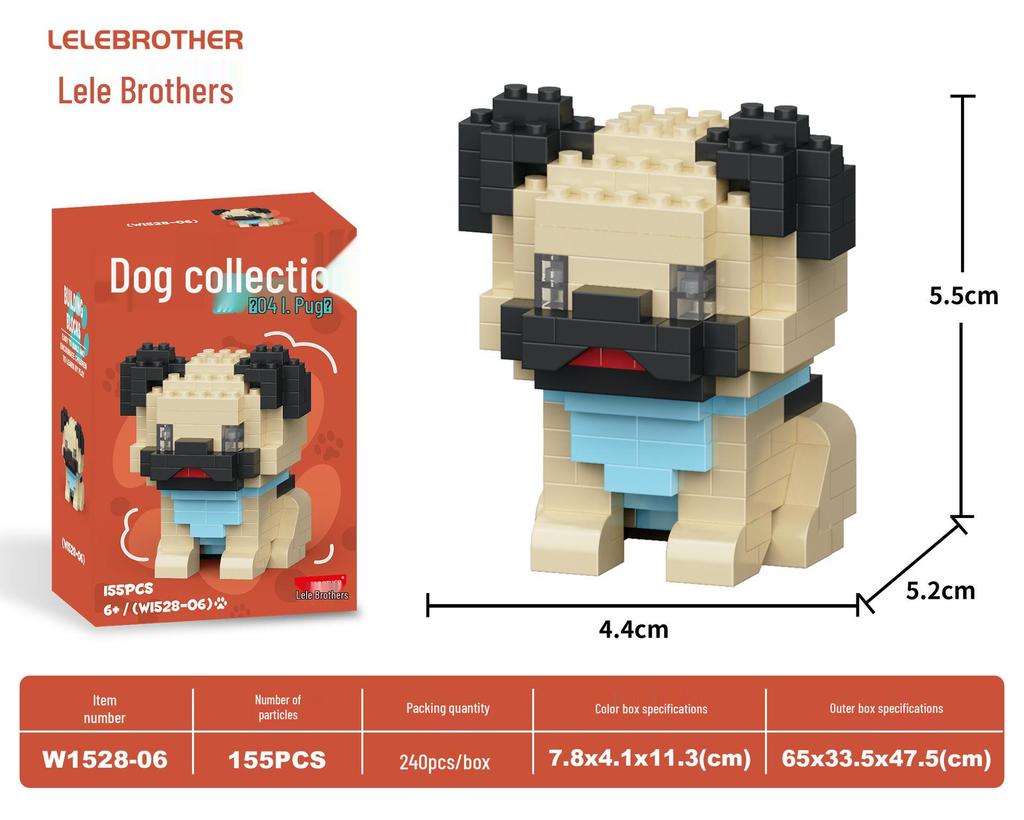 Cartoon Pet Building Blocks: Compatible with Lego for Children's Educational Play and Gifts