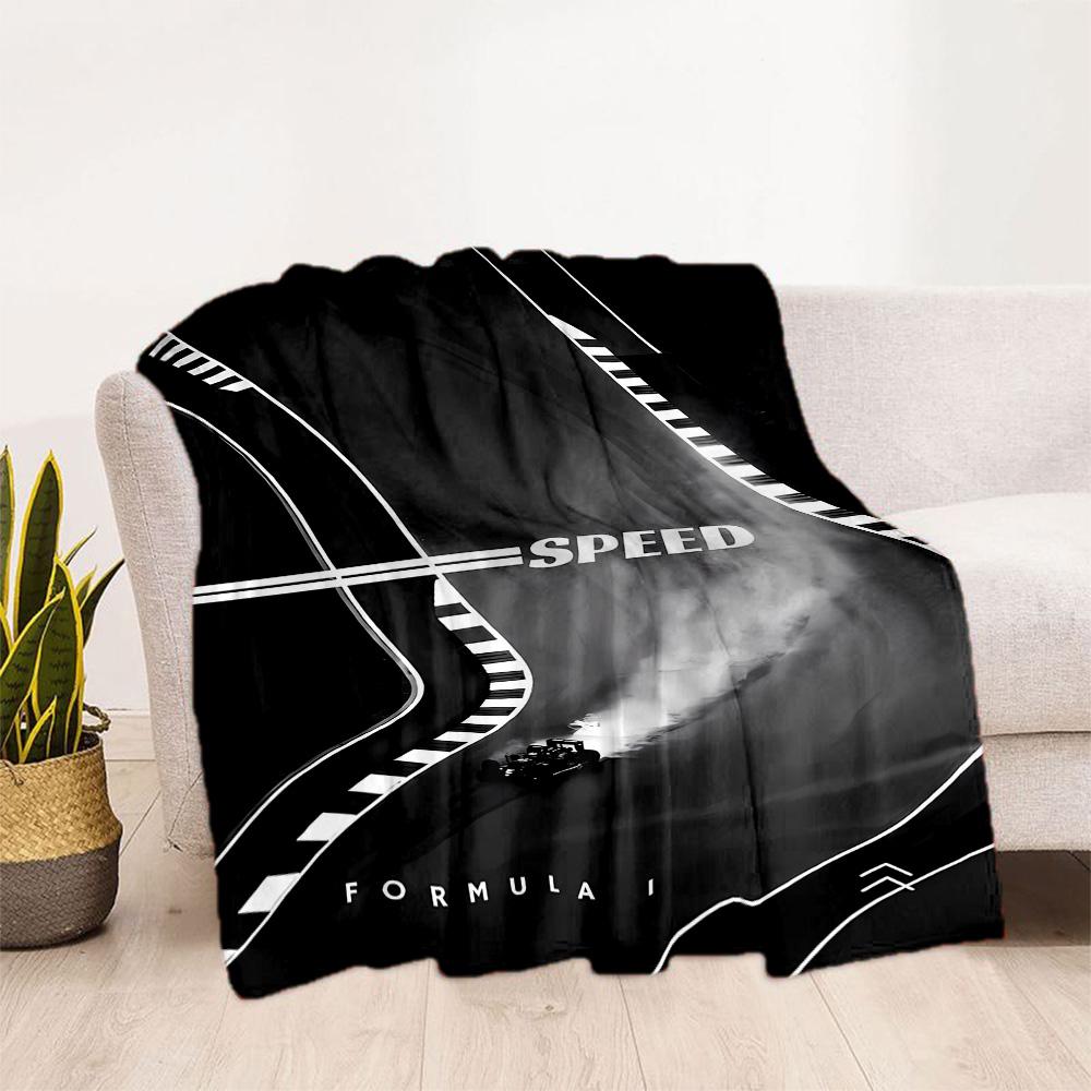 F1 Driver Number Chart Blanket Durable Comfort Great for Bedding Office Office Chair for All Seasons Warmthful Decor