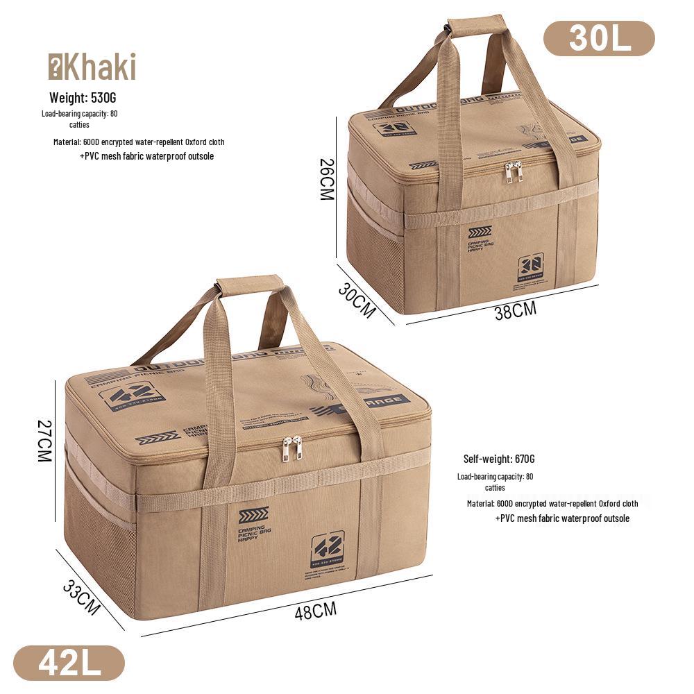 

Camping Gear & Cookware Outdoor Storage Bag - Large Capacity Wilderness Tactical Box 30L [38*30*26cm] хаки