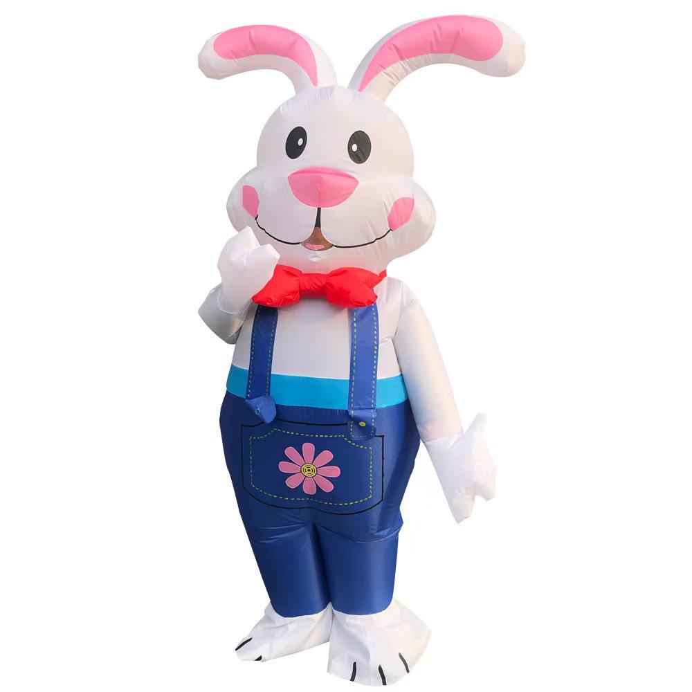 Halloween Pink Rabbit Inflatable Costume for Festivals, Parties, and Events