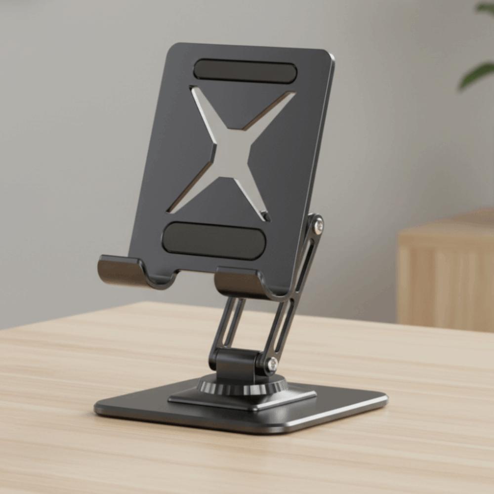 Metal Frame Foldable Tablet Stand Rotatable Tablet Phone Bracket Desk Holder