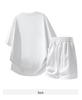 2026 Men's Ice Silk Summer Casual Two-Piece Set: Trendy Short Sleeve T-Shirt & Shorts Combo