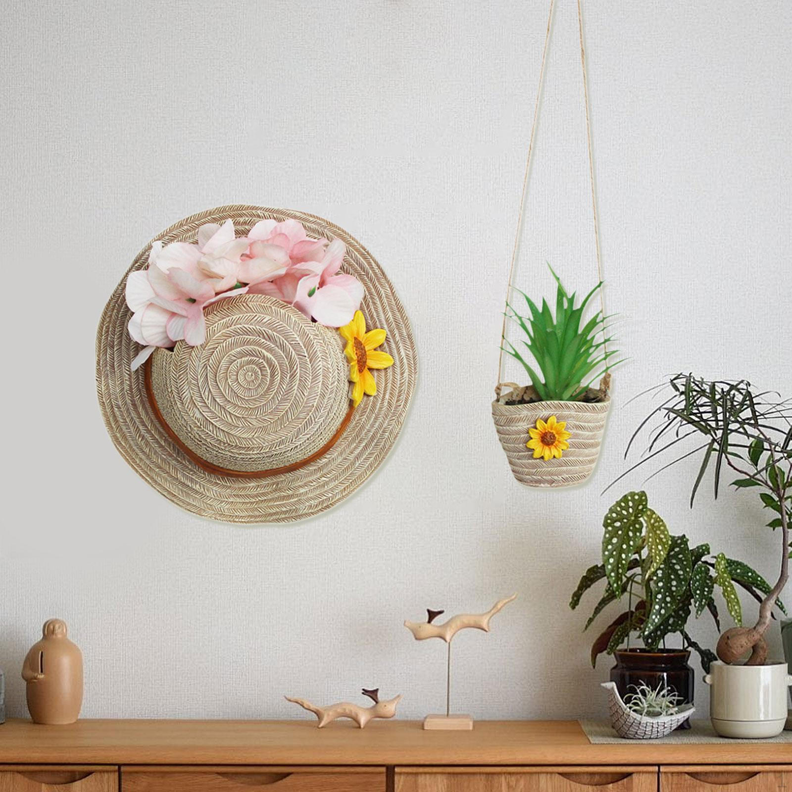 Hat Flowerpot Bag Flower Pot Creative Landscape Gift Unique Garden Planter Hanging for Indoor