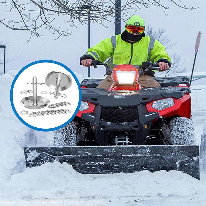 UTV Schneepflug Kufen Kufen Schneepflug Kufen Rutschfeste Ersatz Schneepflugteile Mit Schnellverschluss Splinten Stahlpflug