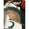 Natural Bamboo, Elegant Chinese Style Folding Bamboo Fan, Retro Style Handheld Fan 21CM (8.75 inches) Suitable for Men and Women