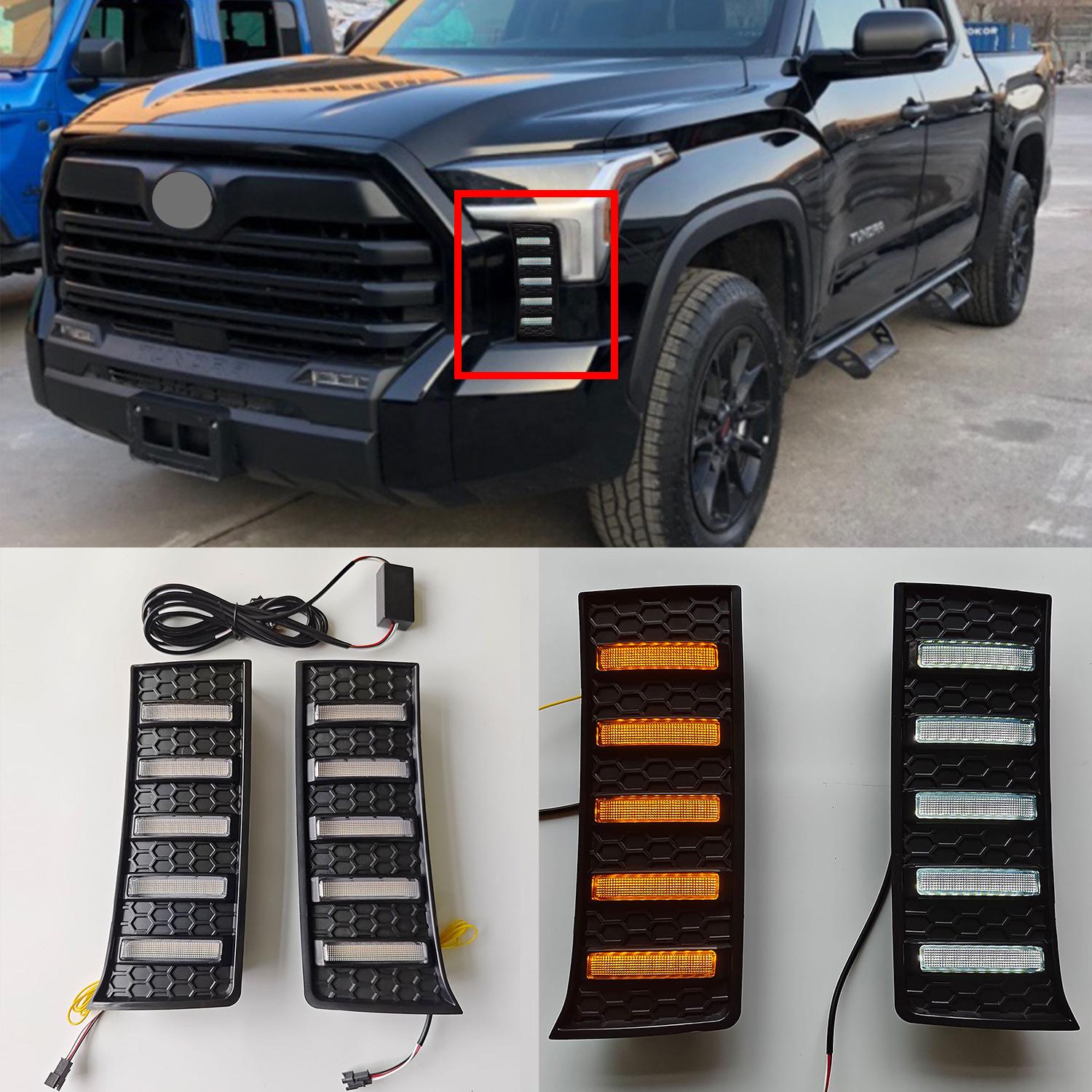 

Toyota Tundra 2023-2025 LED Daytime Running Lights with Turn Signals