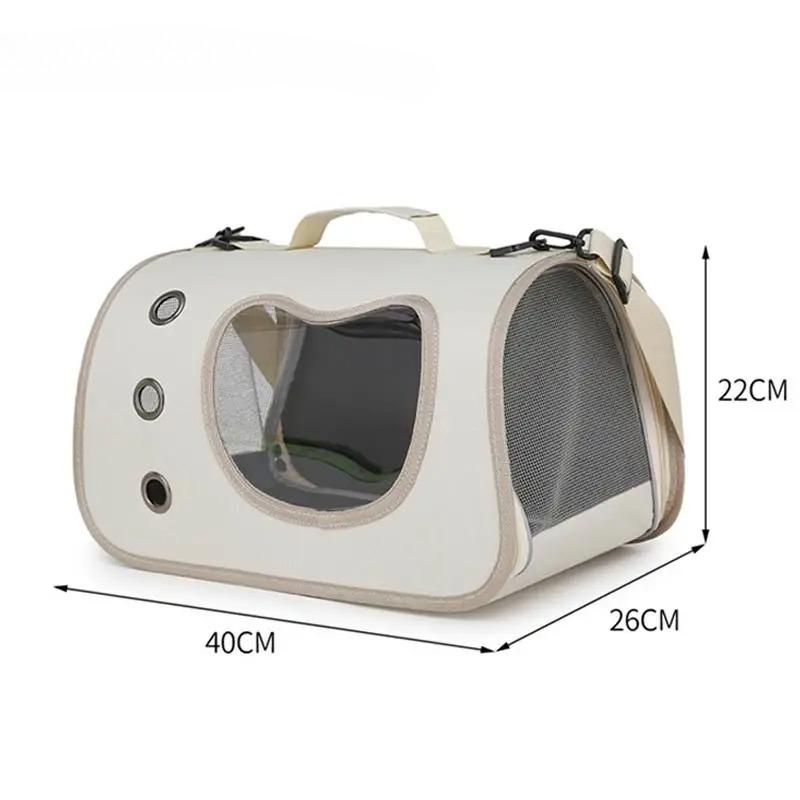 Borsa Portatile per Animali Domestici per Cani Piccoli Gatti Pieghevole da Esterno Borsa per Gatti Traspirante Borsa a Spalla per Gatti Borsa per Trasporto Gattini
