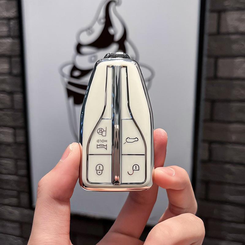 Compatible Hongqi 21/22 HS5/HS7 Keyring Shell - Protective Car Key Cover for Men & Women