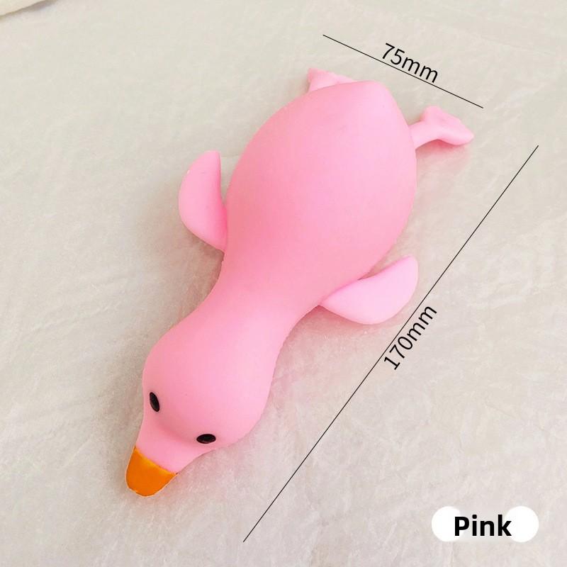 Squishy Duck Stress Ball - Anxiety Relief Sensory Fidget Toy , Soft Squeeze Toy for For Adults Kids, Party Favors Gifts