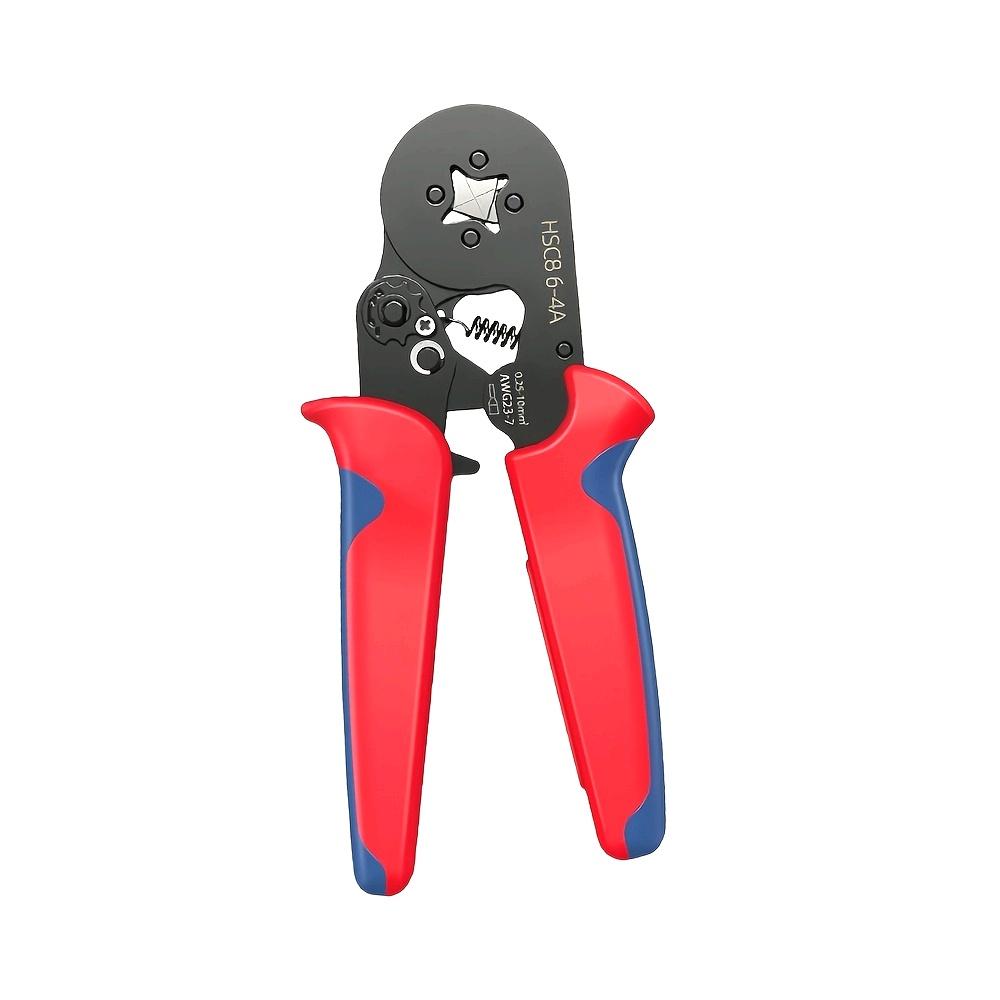 1pc HSC8 High Precision Crimping Pliers Tube Terminal Crimping Tool for Metal, 6-4A/0.25-10mm², 6-6A/0.25-6mm² Hardware Tools