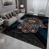Hamsa Hand Carpet Mat Rug Evil Eye Mandala Pattern Colorful Gemstone Bohemian Home Decoration Living Room Bedroom Floor Mat