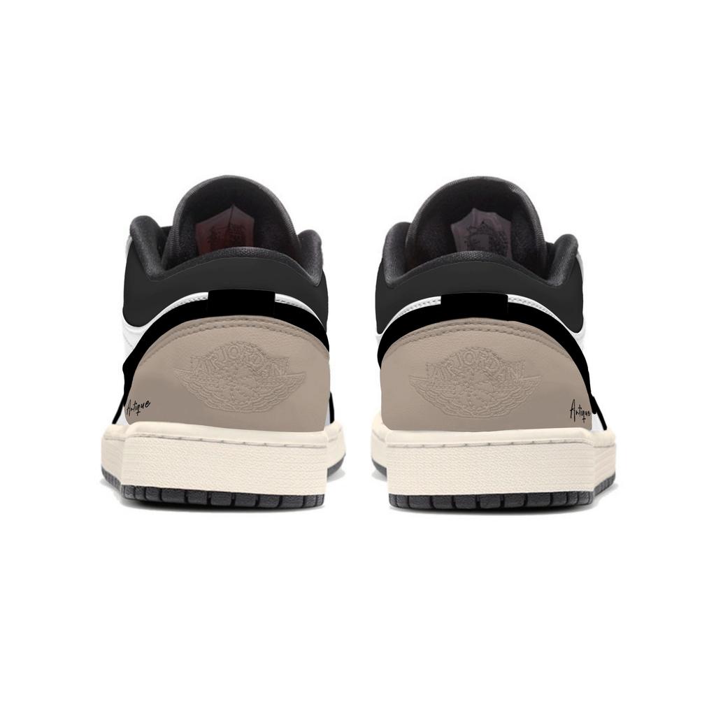 Jordan Air Jordan 1 Apricot Soil Leather Cushioning Abrasion Resistant Cushioning, Wear Resistant Low top 553558-081(Team858-)