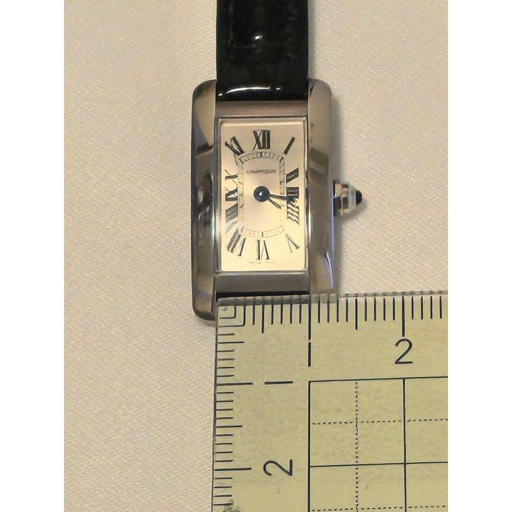 Used Cartier Tank American Mini Brown Belt Strap