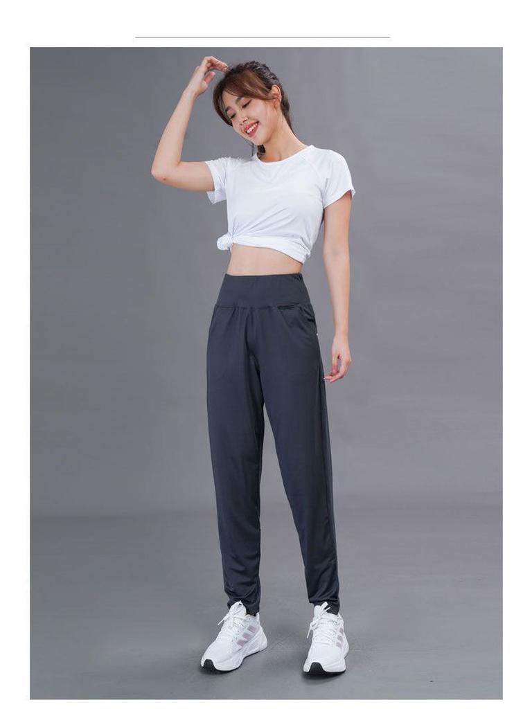 Damen High Waist Schnelltrocknende Yogahose mit Tasche - Gerades Bein, Herbst/Winter Fitness Leggings