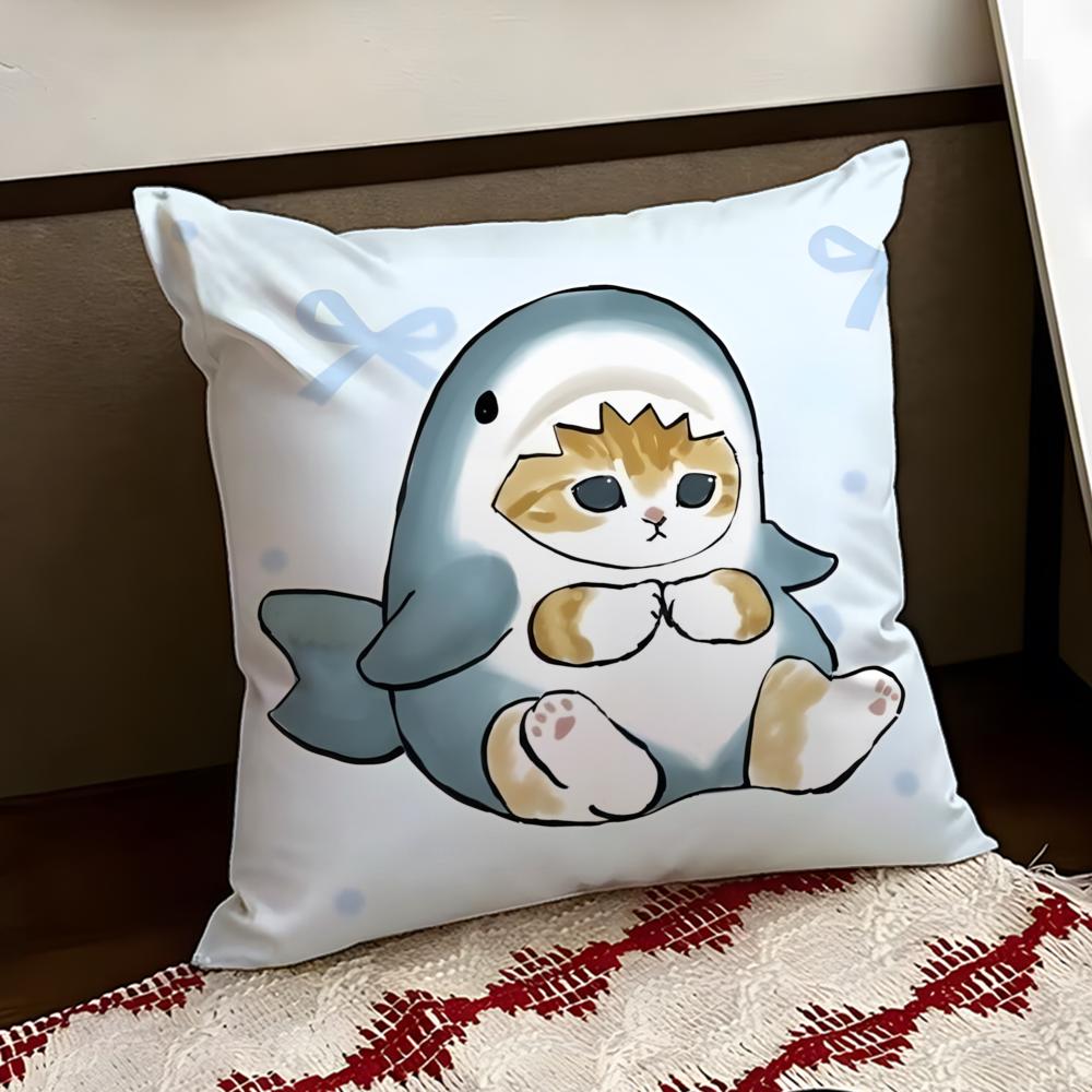 Cute MMofusand Cushion Cover Reversible Soft Durable Pillow Cover Home  Car MultiScene Use for Daily Comfort