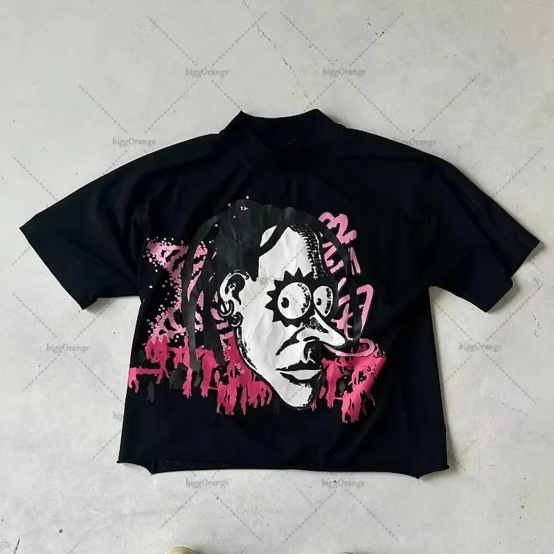Cartoon Graphic Mens Y2KT Shirt Retro Character Streetwear Cotton Tee S-4XL L