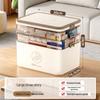 Compact Multi-Layer First Aid Kit: Spacious Family Medicine & Emergency Storage Box