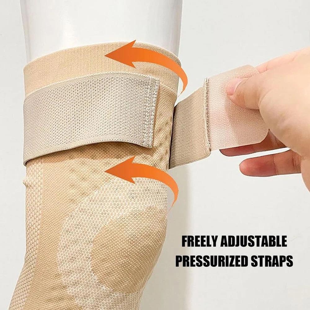 1Pair Self-Heating Kneepad Warm Pads Knee Compression Sleeves Knee Brace Support for Arthritis Pain Relief Thermal Leg Warmers