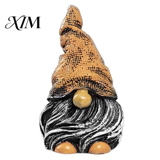 Waterproof Balcony Accents Colorful Hat Gnome Resin Statue, Faceless Dwarf Figurine with Wrinkled Hat, Healing Home Decor Garden Ornament, Indoor