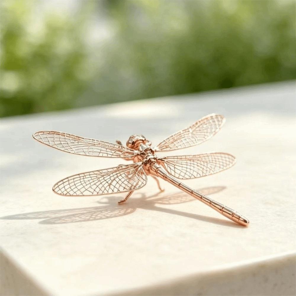 Antique-Style Dragonfly Ornament Simulation Insect Dragonfly Tea Pet Home Decoration