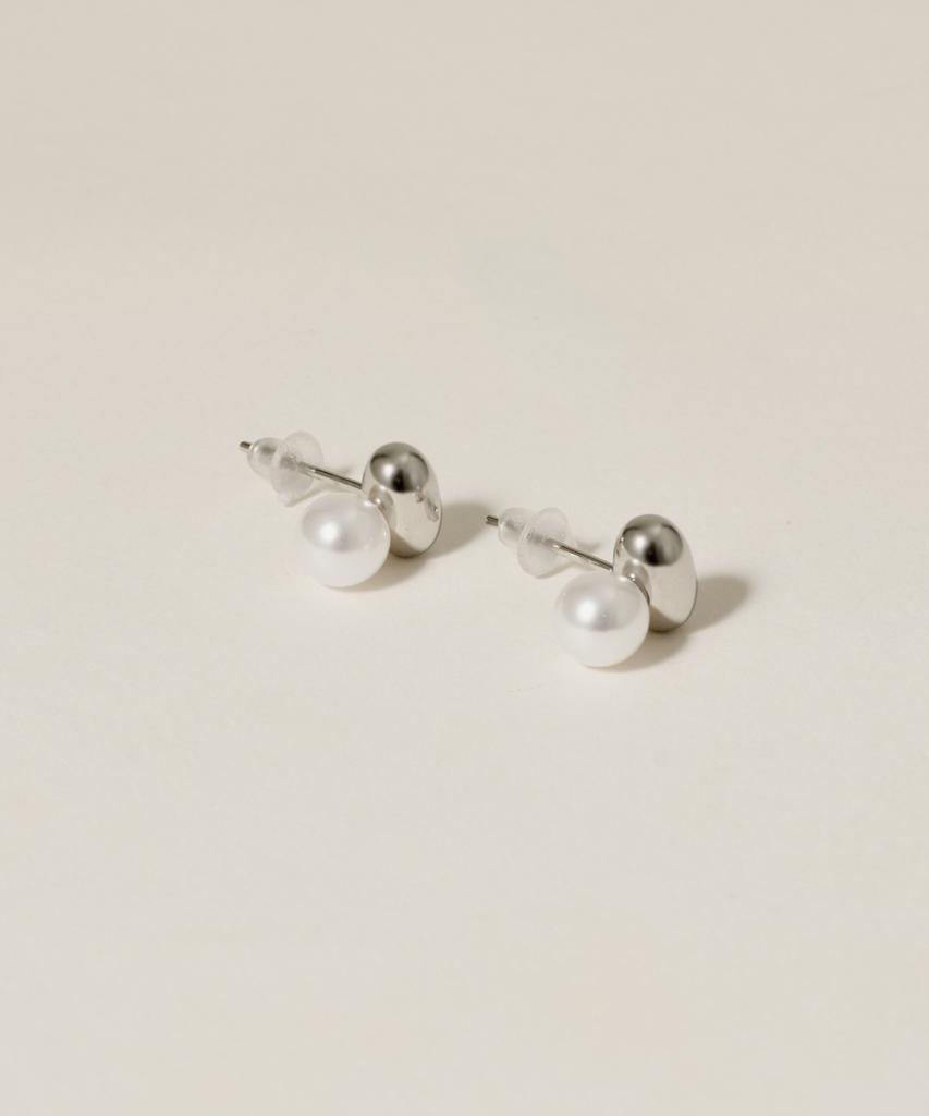 Novice Tokyo Beans Pearl Pierce [Stainless] / Silver