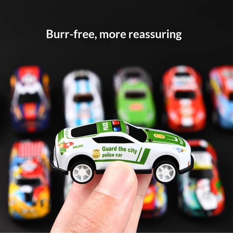 10/30/50Pcs Random Mini Alloy Car Model Diecast Cars Toys With Storage Box Christmas Gift For Kids Sliding Inertia Vehicle Toys