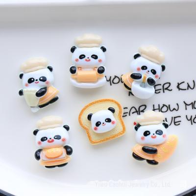 Panda Ekmek Tost Kendin Yap Krem Tutkal Çizgi Film Yiyecek Reçine Takı Aksesuarları