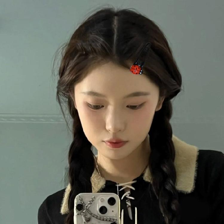 Antiskidding Children Hairclip Unique Ladybugs Hair Pin Premiums Alloy Hair Clip for Girls Christmas Birthday Present