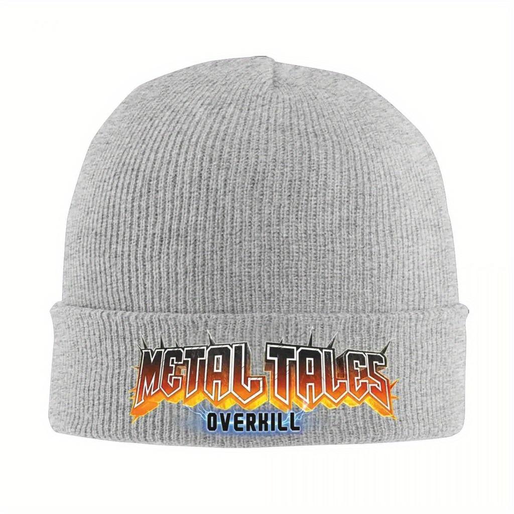 Overkill Band Knit Hat Beanie Winter Hats Warm Hip Hop Caps for Men Women