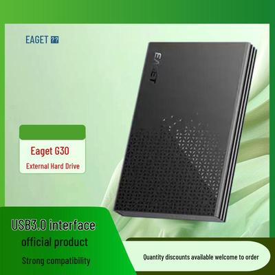 Eaget G30 Portable 2.5-inch USB 3.0 External Hard Drive, 1TB/2TB High-Speed Large Capacity for Office Use
