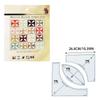 New Acrylic Sewing Ruler Template Square 3 Piece Set Shaped Hollow Sewing Kit