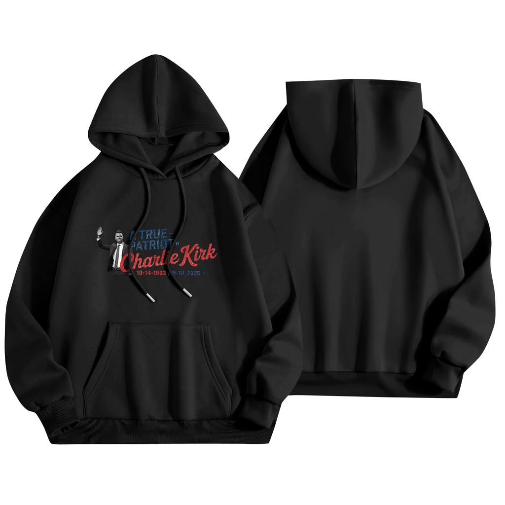 Unisex Fashion Lightweight Long Sleeve Pullover With Pockets  Print Hoodie