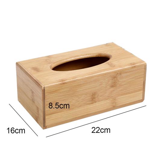 Scatola porta fazzoletti rettangolare cubica in legno, porta carta, porta tovaglioli per casa, hotel