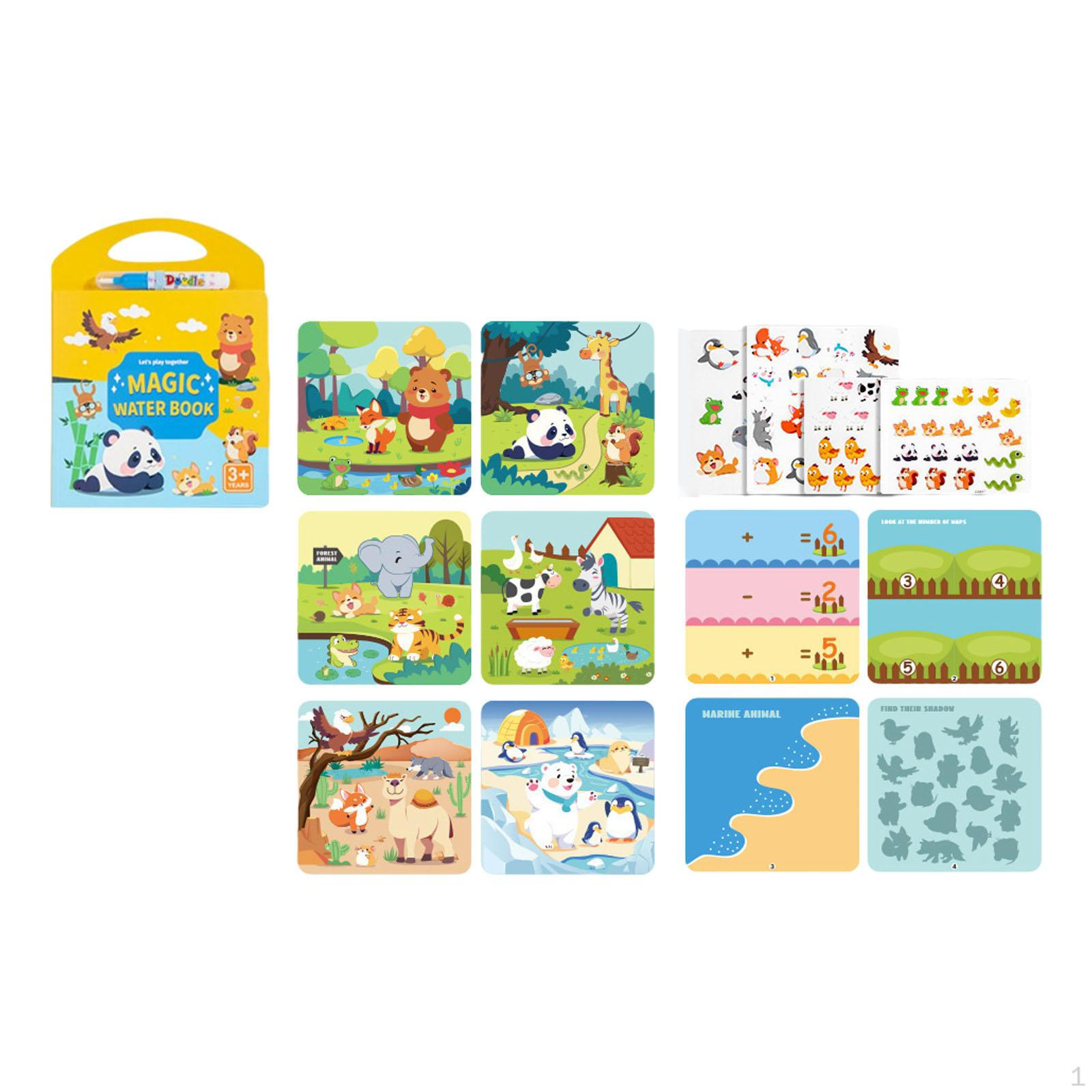 

Альбом с водными рисунками для творческих занятий animal