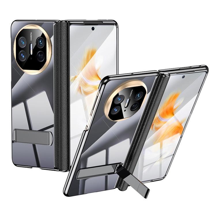 Applicable to Huawei MateX3 mobile phone case and film integrated electroplating transparent shaft all-inclusive hinge protection X5 bracket case