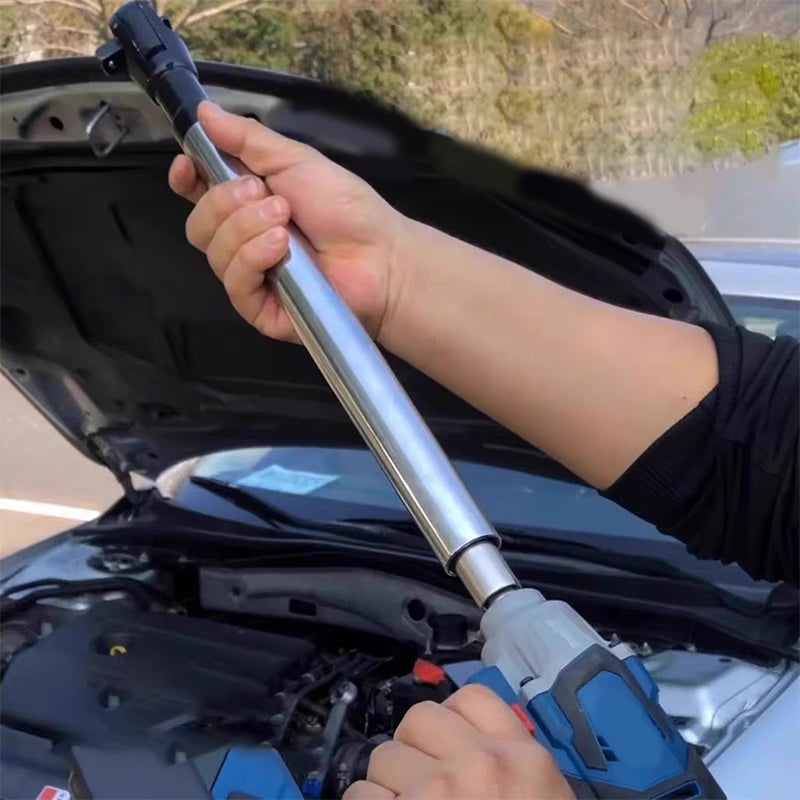 Dual-Mode Extendable Ratchet Wrench 50Nm Electric/100Nm Manual Torque 3/8" Drive Ratchet For Automotive Repair Daily Maintenance
