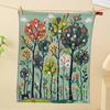 4pcs Quick Dry Pastoral Style Hand Towel 4 Layer Cotton Gauze Kitchen Towel  Restaurant