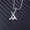 2023 Trendy Titanium Steel Dragon Pendant Necklace - European & American Style Men's Punk Retro Flame Design