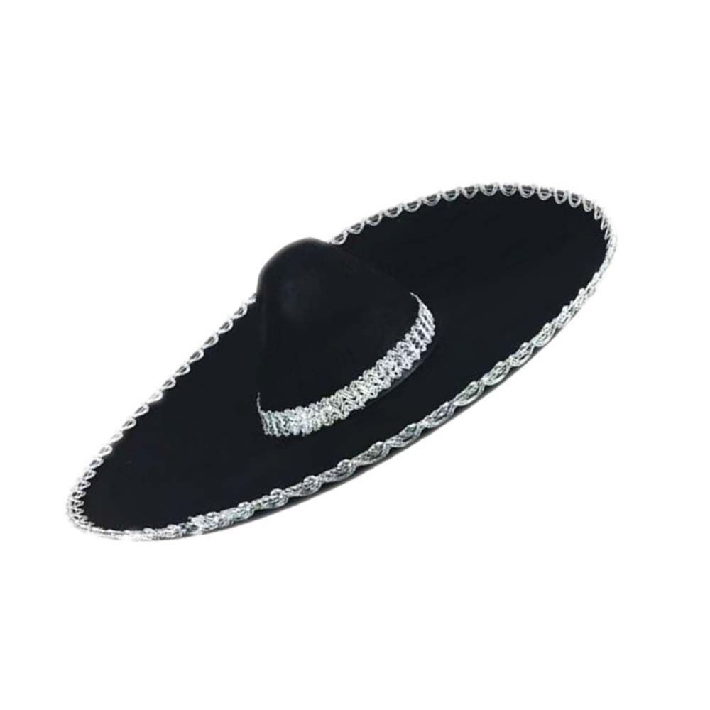 Ethnic Style Sombrero Hat Rolled up Brim Mexican Caps Mexico Hat Costume Accessories