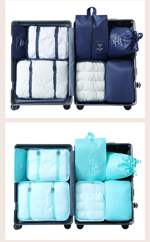 Specialized 7-piece Travel Storage Bag Set for Luggage Storage