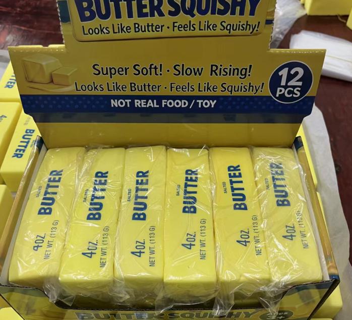G Squishy Soap Anti-Stress Toy Simulated Butter Stress-Relieving Fidget Toy Squishy Ball Relaxing Gift Party Favor Birthday Gift