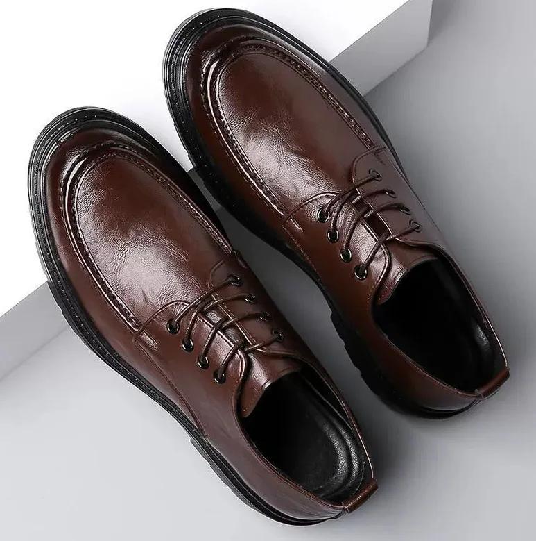 

Fashion Men Oxfords Shoes Footwear Sneakers Shoes Men Leather Casual Lace-up Walking Men Outdoor Tooling Man 44