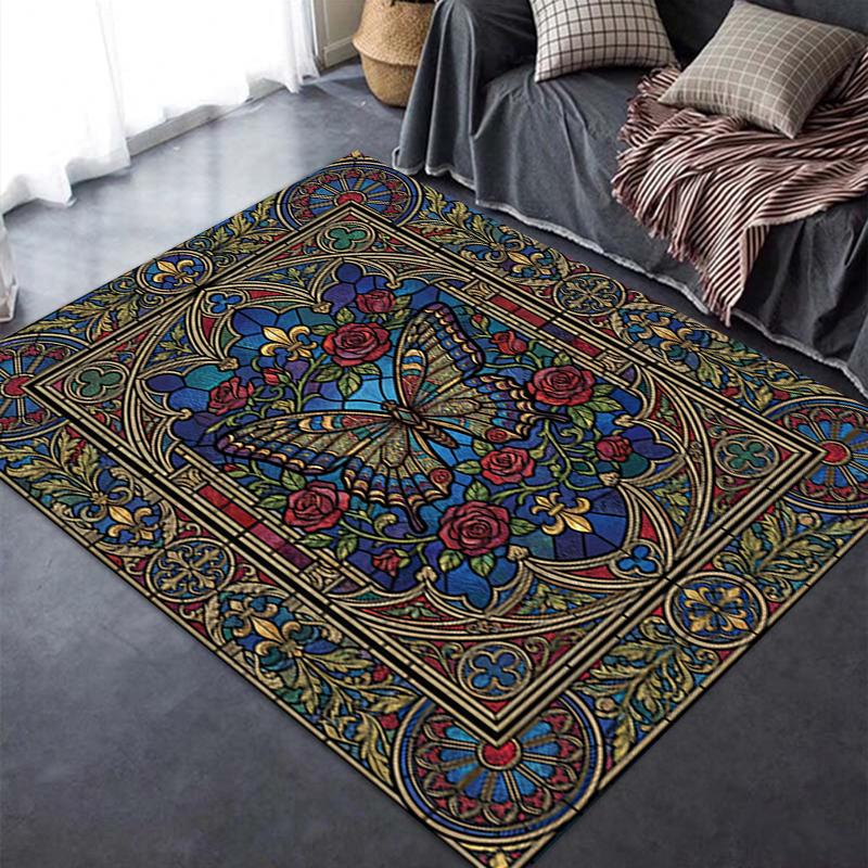 2025 New Butterfly Decoration Carpet Rug for Living Room Bedroom Home Sofa Decoration,Kids play Non-slip Floor Mat17