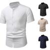 New Summer Men's Fashion Short Sleeve Shirt Breathable Sweat-absorbing Comfortable Men's Short Sleeve Top